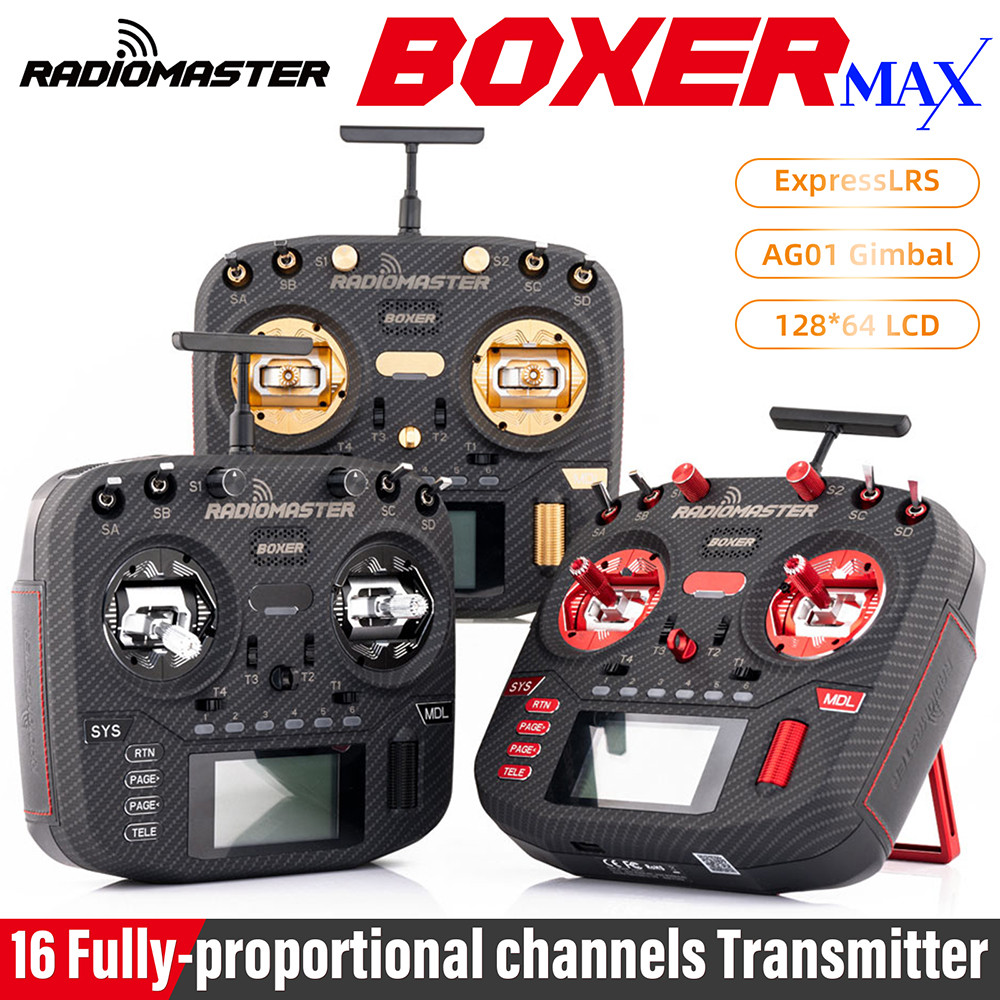 RadioMaster Boxer MAX ตัวควบคุมวิทยุ 16CH AG01 2.4GHz 6.6-8.4V รองรับ ExpressLRS