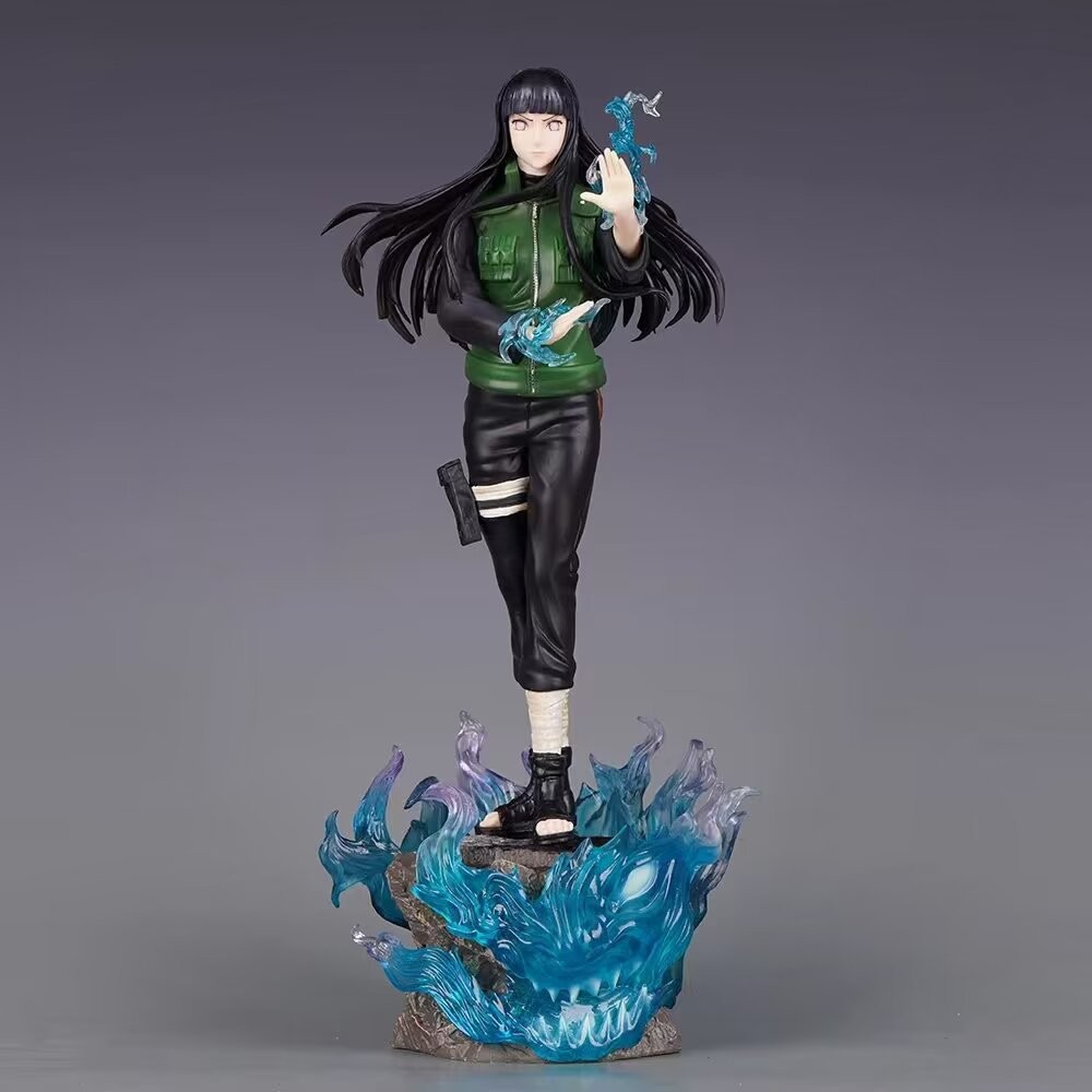 [ในสต็อก] 34 ซม.Naruto Giant Wave Hinata Figure [พิเศษจํากัด] Naruto Hyuga Hinata GK รูปรูปปั้นแชสซี