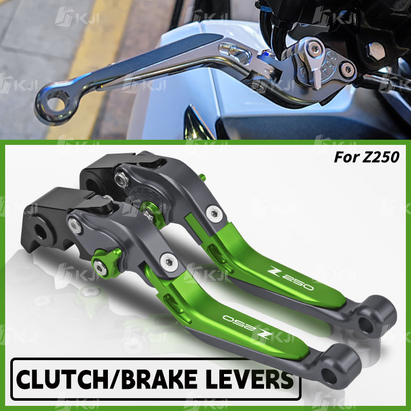 สําหรับ KAWASAKI Z250/Z250SL คลัทช์เบรคพับปรับ Handle Levers อุปกรณ์เสริมอะไหล่