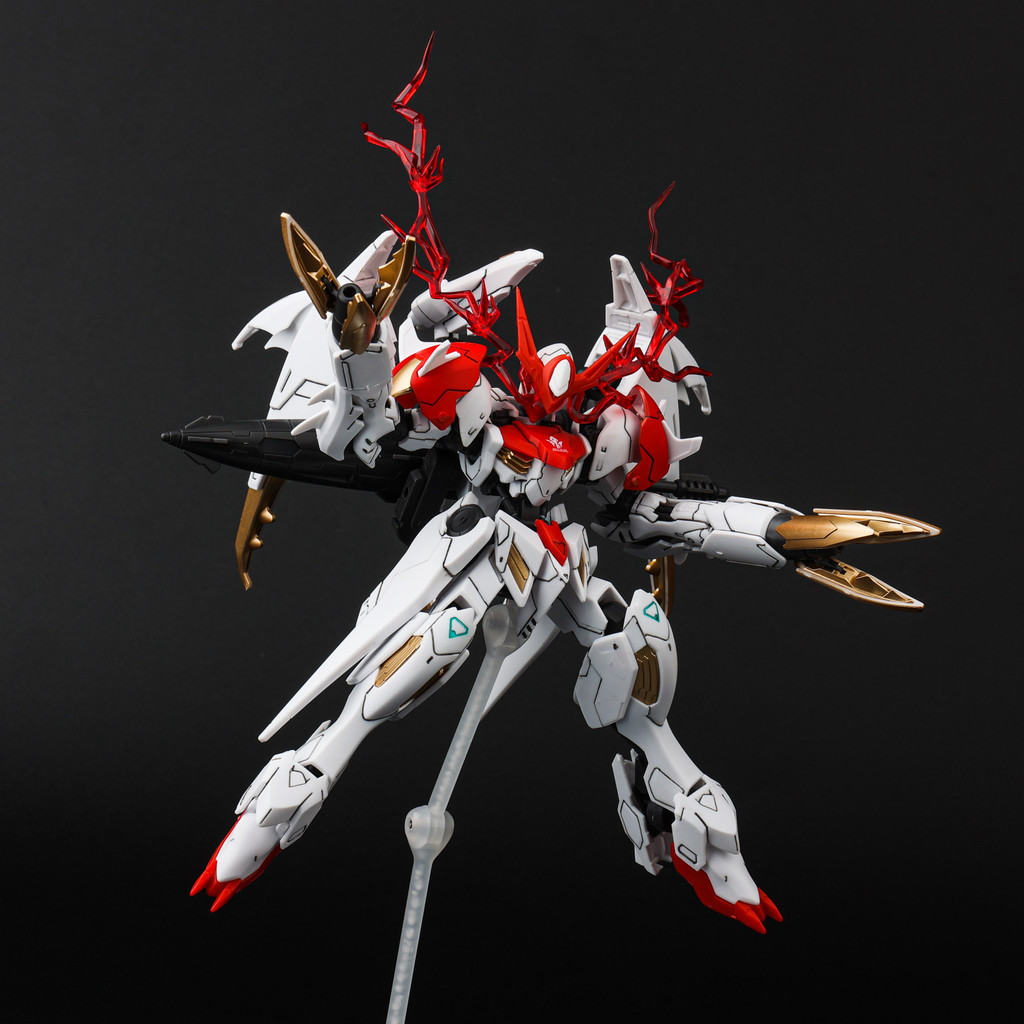 G GK Amazing Barbatos หมาป่าสีขาวแผ่นสเปรย์แชมเปญทอง HG Gundam รุ่นประกอบของเล่นรูปของขวัญในประเทศ KO ราคา ถูกที่สุด ดีลบีเคเค แกลเลอรีภาพที่ 4