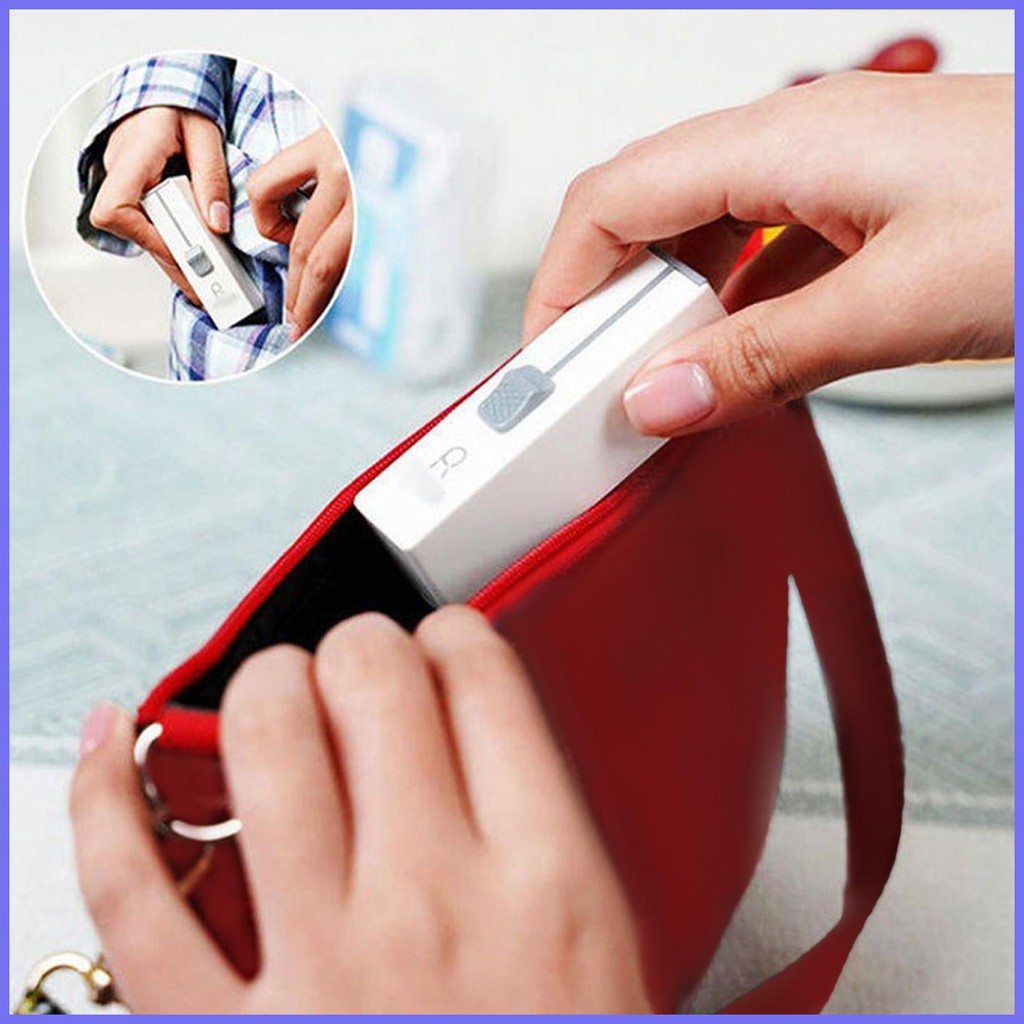 Travel Floss Pick Dispenser แบบพกพาผู้ถือฟันอัตโนมัติ Floss Pick Holder กล่องสําหรับทําความสะอาดฟัน 