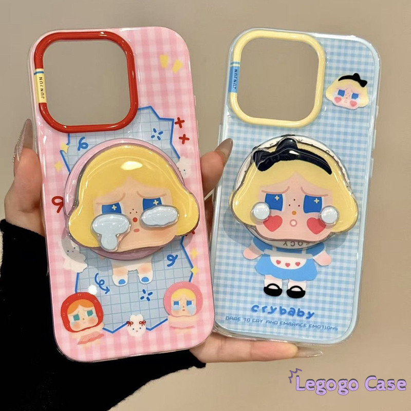 เคสไอโฟน 16 15 11 14 สำหรับ IPhone 11 15 13 16 12 14 Pro Max 15 16 14 Plus ตลกน่ารักตรวจสอบเด็กร้องไห้ IMD เคสอ่อน