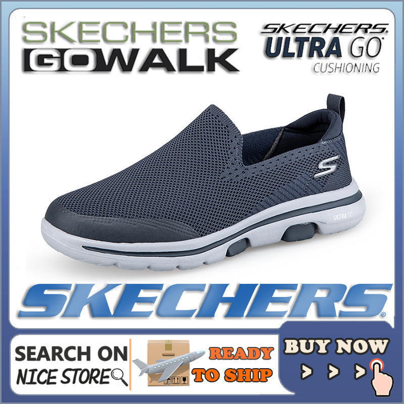 [รองเท้าผ้าใบผู้ชายคุณภาพดี]Skechers_Ultra-Go Light Sport Shoesรองเท้าไม่มีส้นฤดูร้อน Kasut Lelaki G