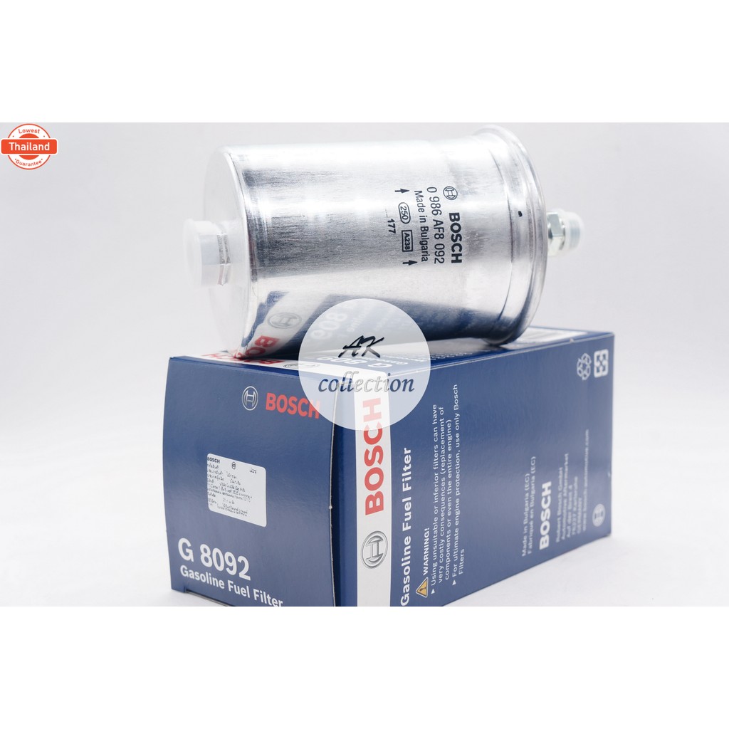 BENZ  กรองเนซิน กรองน้ำมันเชื้อเพลิง Bosch G8092   KL19 เนซ์ รุ่น  W124   W201 190E W126 W116  W123 