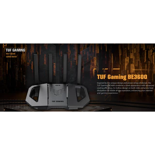 ASUS TUF Gaming BE3600 Dual-Band WiFi 7 Gaming Router - เกมมิ่งเราเตอร์