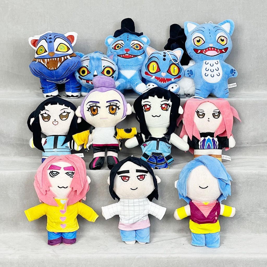ตุ๊กตา Demon Hunters ตุ๊กตา Rumi Mira Zoey ตุ๊กตา Plush Jinu Mystery ของสะสมของเล่นตุ๊กตาเด็กของขวัญ