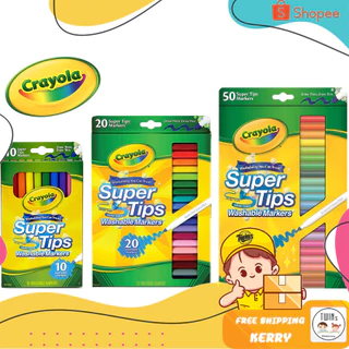 ถูกสุด ปากกาสี Crayola Super Tips รุ่น 10 / 20/ 50 / 100 สี