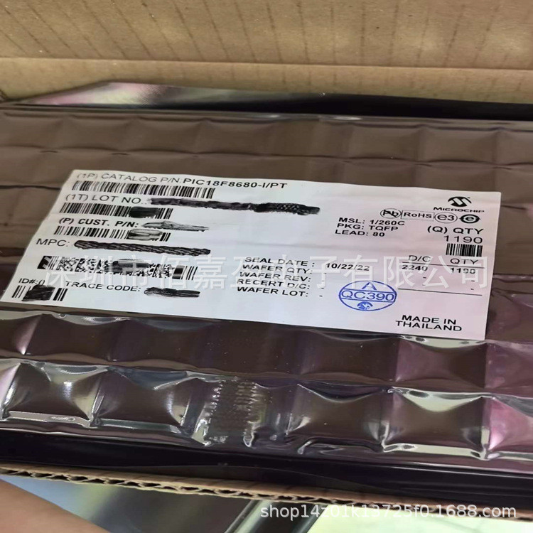 PIC18F8680-I/PT Microcontroller 8-Bit Microcontroller MCU 64kb Enhanced Flash Memory พร้อม ECAN โมดู