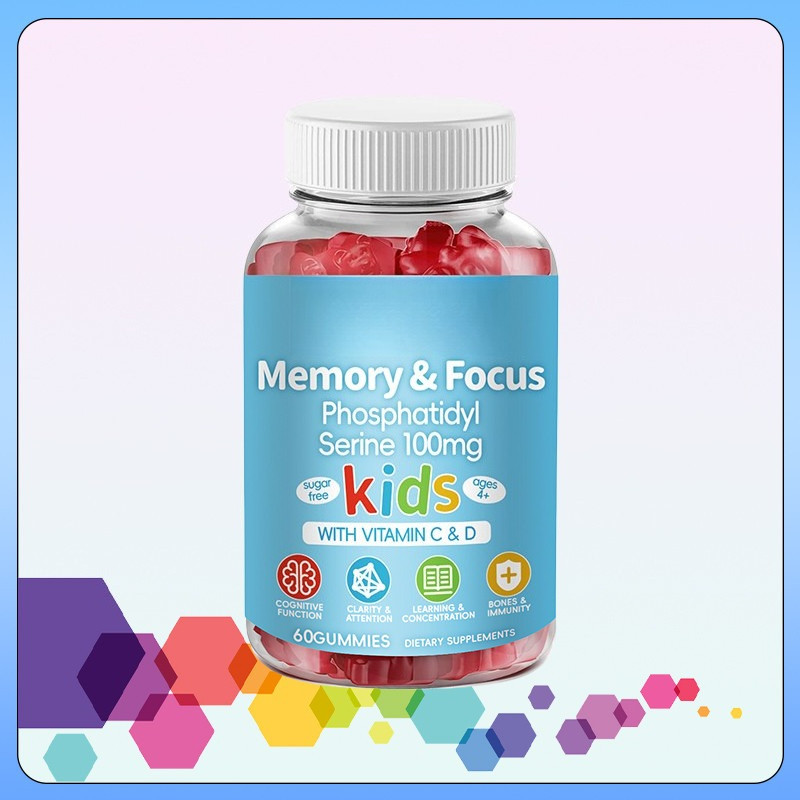 Phosphatidylserine Gummies for Kids + Vitamin C & D3 400IU