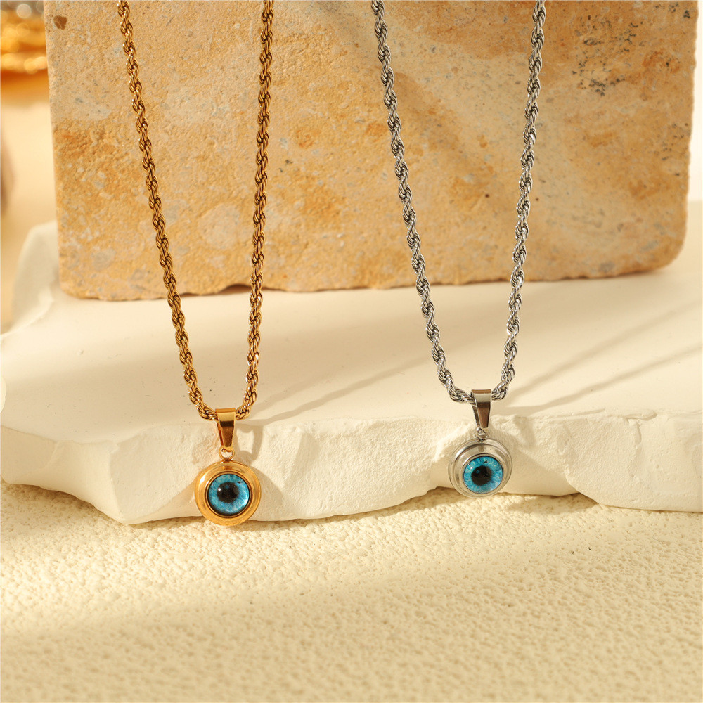 ⚡จัดส่งภายใน 24 ชม⚡ดวงตาปีศาจ สร้อยคอจี้ สร้อยคอเครื่องประดับสร้อยสามเหลี่ยมตาปีศาจ สไตล์ประณีต ความรู้สึกของแฟชั่น ความรู้สึกขั้นสูง การออกแบบเฉพาะ ฝีมือดี สร้อยคอ สร้อยคอส่ว