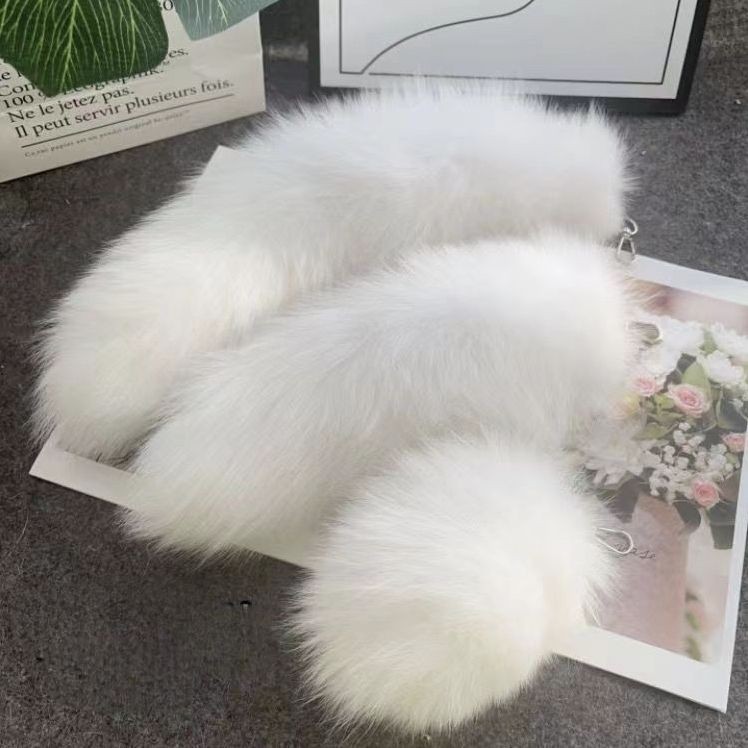 百搭挂腿尾巴狐狸毛尾巴腰饰多巴胺小尾巴迷你短款毛绒尾巴挂饰All-Match Leg-Hanging Tail Fox Fur Tail Waist Dobapapa4niu.th20250927