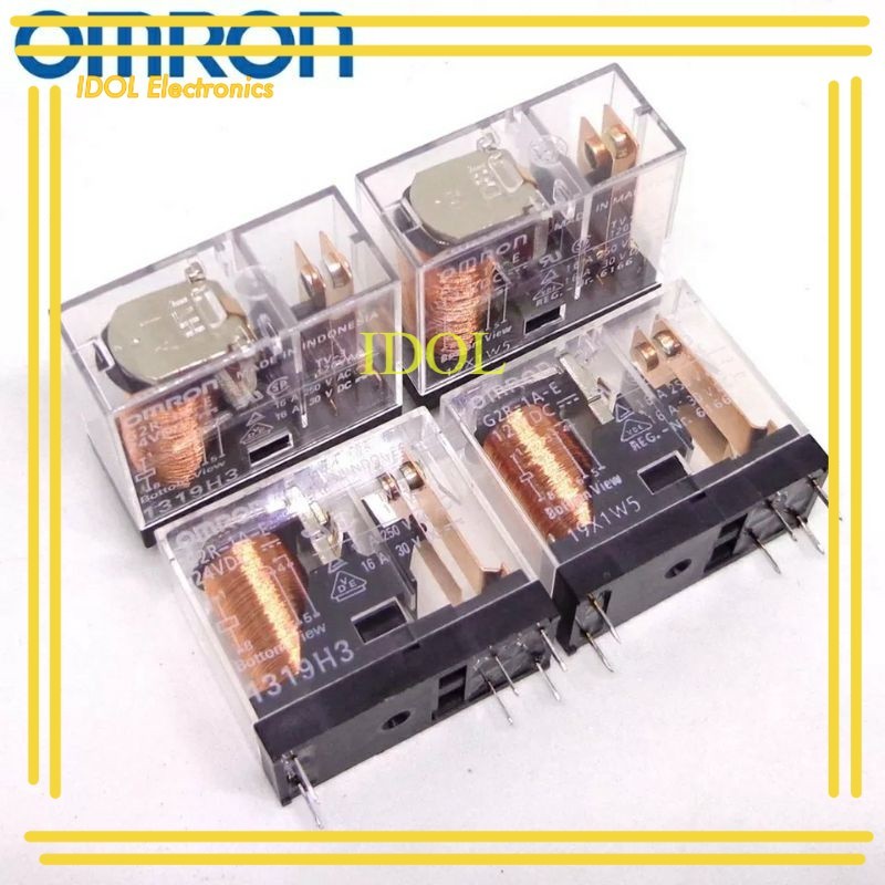 NEW ไทย รีเลย์G2R-1A-E-12VDC G2R-1A-E-24VDC G2R-1A-E 12V 24V 16A 6PINยี่ห้อ ส่งทุกวัน พร้อมส่งด่วน