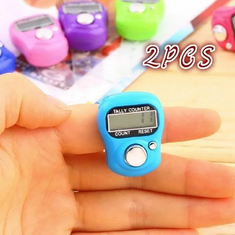2PCS LCD Electronic Digital Counter Mini Dot Marker และตัวบ่งชี้เส้นสําหรับจักรเย็บผ้าเครื่องมือถัก