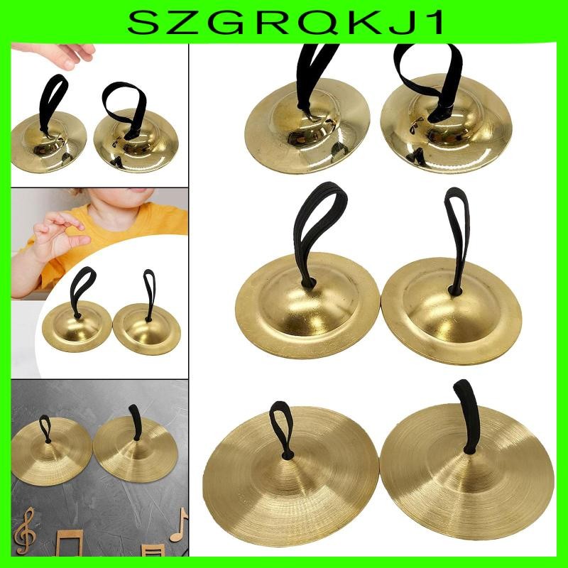 [szgrqkj1] Finger Cymbals Hand Cymbals, Cymbals Crash สําหรับเด็ก, Kids Handheld Cymbals Presentatio