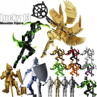 3D Dummy Musha Lucky 13 สุนัขประกอบรุ่น T13 Lucky 13 หุ่นยนต์ตุ๊กตา Dummy ของขวัญวันเด็กของเล่น