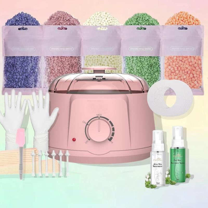 [Summer Sale]Waxing Kit, Wax Pot for Hair Removal, Wax Heater Kit for Waxing Professional, 5 Packs W