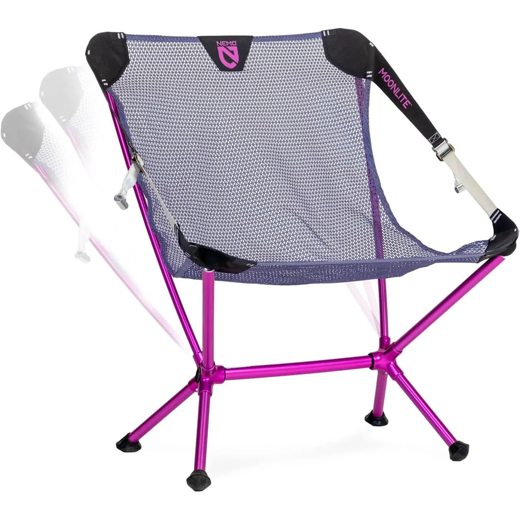 Moonlite Reclining Camp Chair - One Size - Blue Granite/rosebud