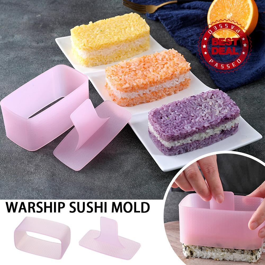 แม่พิมพ์ข้าว Musubi Maker Molder Warship Sushi Maker กล่องปลาสี่เหลี่ยม Scoop เนื้อ Cod แม่พิมพ์ชั้น