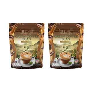 กาแฟลำใย (2 ห่อใหญ่ 60 ซอง) Green coffee bean กรีนคอฟฟี่บีนแจ่มใส