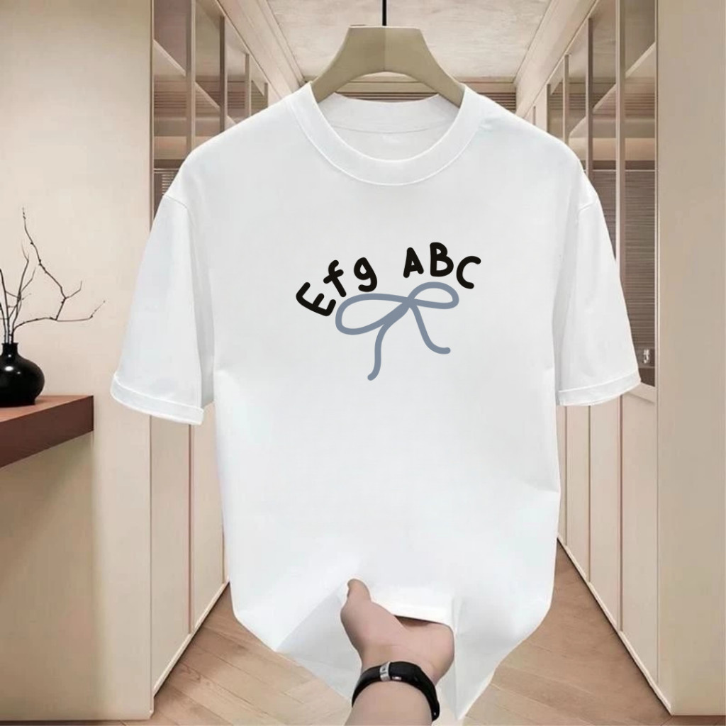 ZB1 HOME เสื้อยืดสกรีนเเฟชั่นใหม่  ลายน่ารัก ลายโบว์ มี5 สี ให้ได้เลือกใส่ สินค้าพร้อมจัดส่ง B0051ส่งไว ส่งด่วน