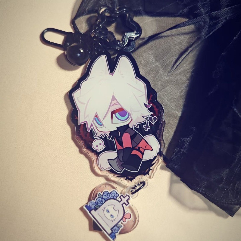 Devil May Cry อะนิเมะ KeyChain Dante Vergil ผู้ชายพวงกุญแจสําหรับผู้หญิงรุ่น Q การ์ตูน Kawaii รูปอะค