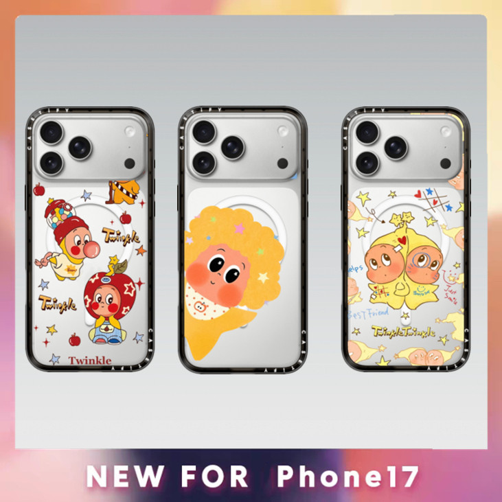 CASETY Twinkle Magnetic CaseสําหรับiPhone 17 Air 17Pro 16 15 14 13 Plus Pro Max Hard Liteขนาดกะทัดรัดอะคริลิคปกหลัง