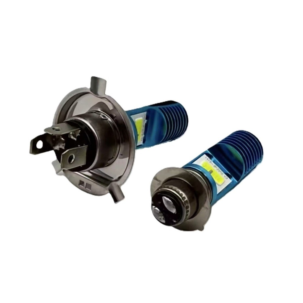 NEWไฟหน้ารถมอเตอร์ไซค์ 110i ขั้ว 2จุด H6 P15D T19 รุ่นที่เป็นหลอดไฟขั้วเสีย3ขา H4 12V-80V 1 หลอด CAR