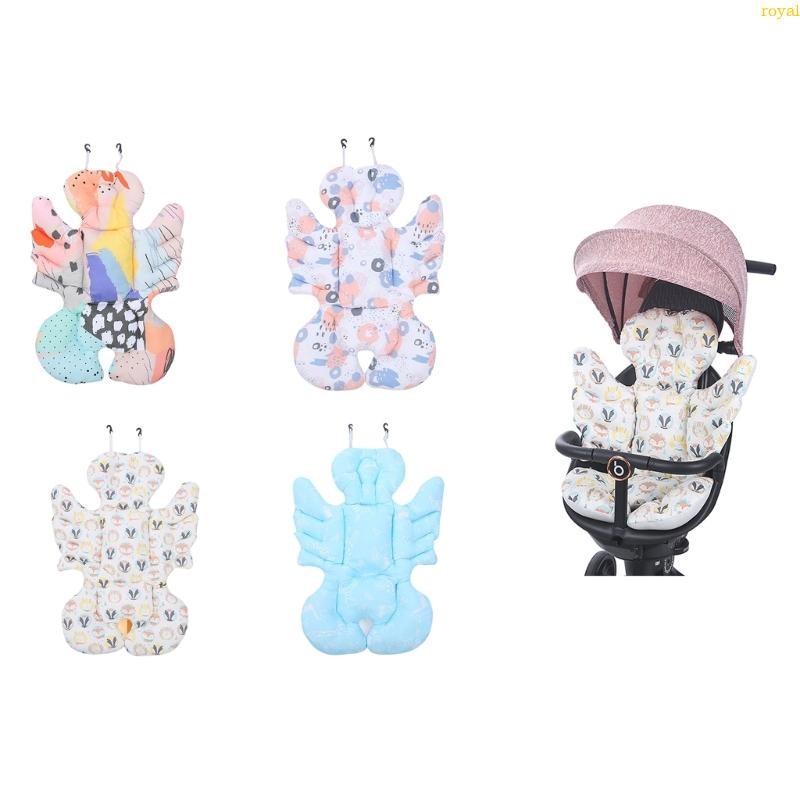 (ส่วนลดสูง)oyalking.th Soft Infant Body Head Support Chusion Pad Cotton Baby Stroller Mat สบาย