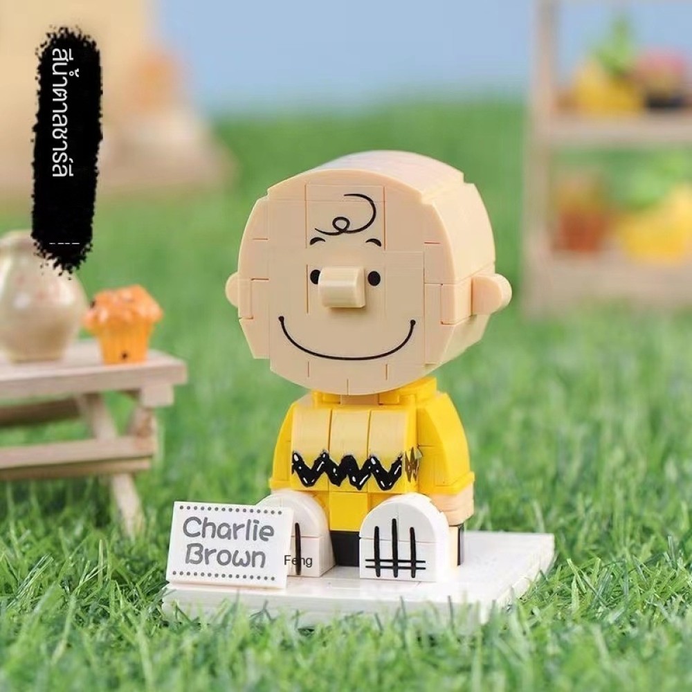 Yjh Snoopy-S004-5 Square Snoopy Styling-Charlie Brown ✨b_october411.th✨