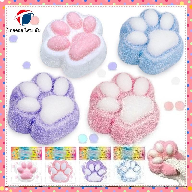 ของเล่นแมวบีบมือรูปอุ้งเท้าแมว Cute Cat Paw Squishy ของเล่นการ์ตูน Mochi นุ่มช้า Rebound ใหม่ Kawaii Fidget ของขวัญวันเกิด