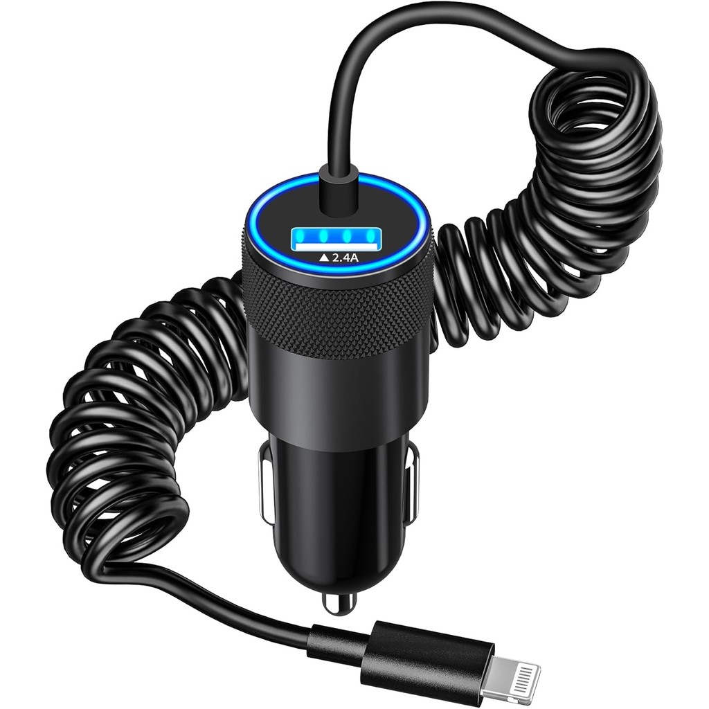 MFi CertifiediPhone Car Charger Fast CHARGING, Caiinei 4.8A USB Car Charger Fast CHARGING อะแดปเตอร์