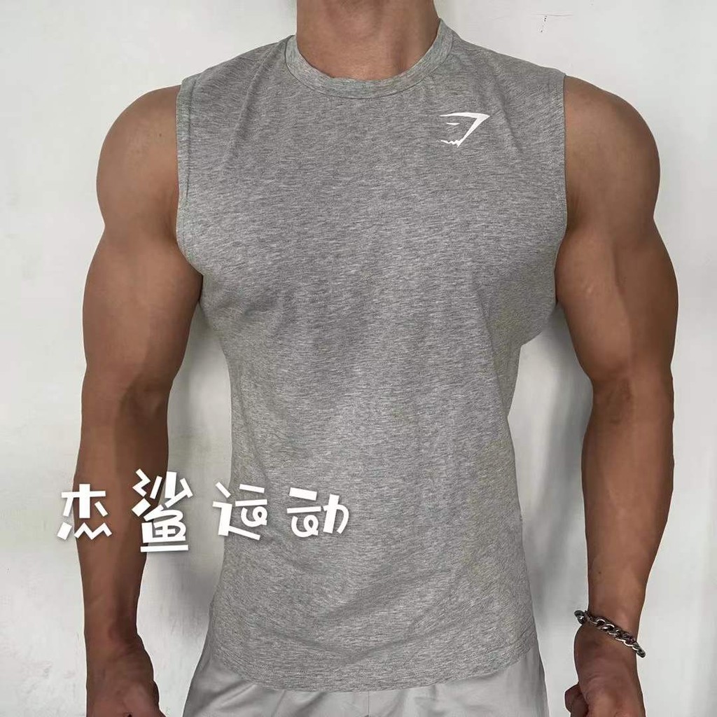 Gymshark & Nike Critical Sleeveless เสื้อกีฬาระบายอากาศแขนสั้นสำหรับผู้ชาย