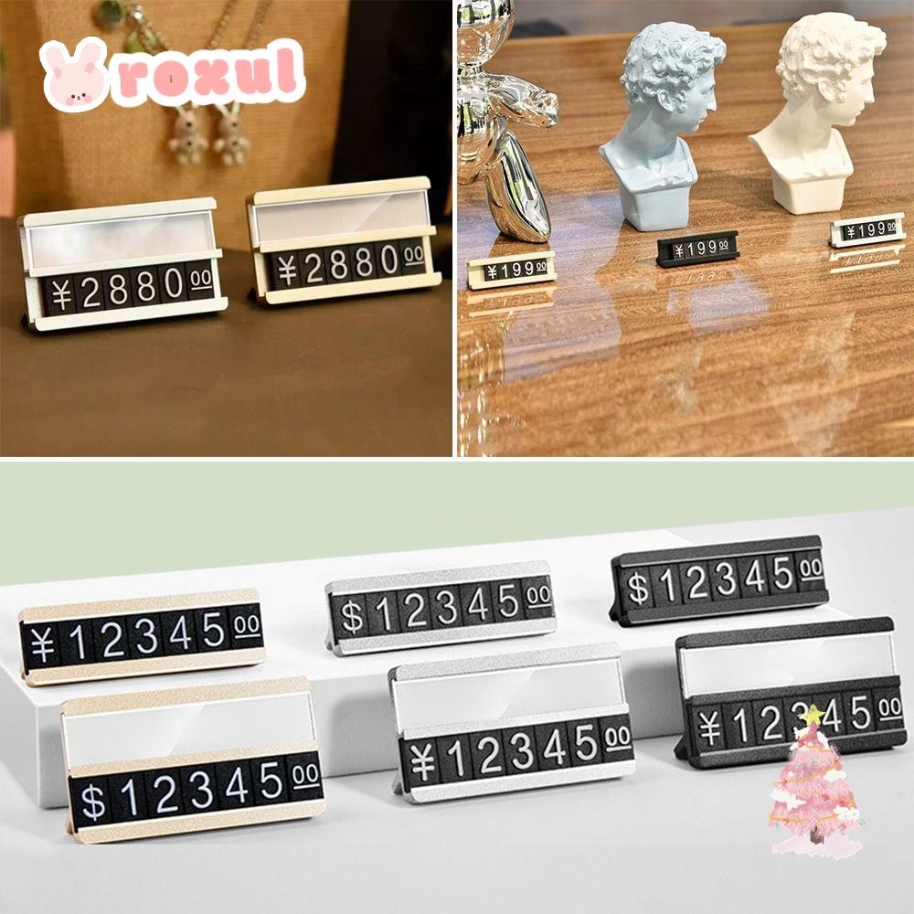 ROXUL Digital Tag, DIY Gold/Silver/Black Price Tag, Practical Handmade Metal Commodity Tag Shop