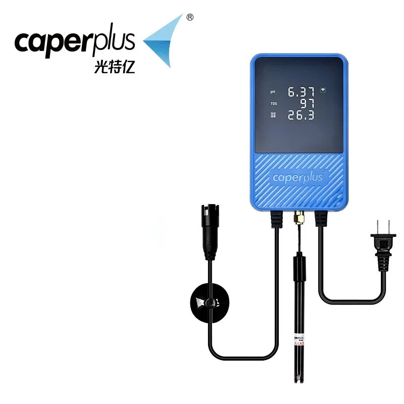 Caperplus Aquarium Q1 Q2 PH อุณหภูมิ TDS 3 in 1 Intelligence Monitor เครื่องตรวจจับ WIFI APP ควบคุม