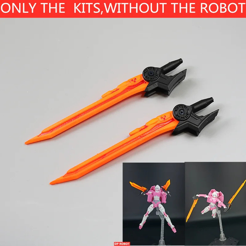 ในสต็อก BDT Design Double Weapon อัพเกรดชุดสําหรับ Transformation Siege Earthrise Arcee Action Figur