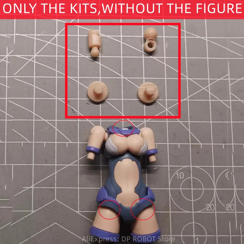 คอต้นขาเชื่อมต่อชิ้นส่วนอัพเกรดชุดสําหรับ NUKE MATRIX FOX ยาวหน่วยช่วง Cyber Forest Fantasy Mobile S