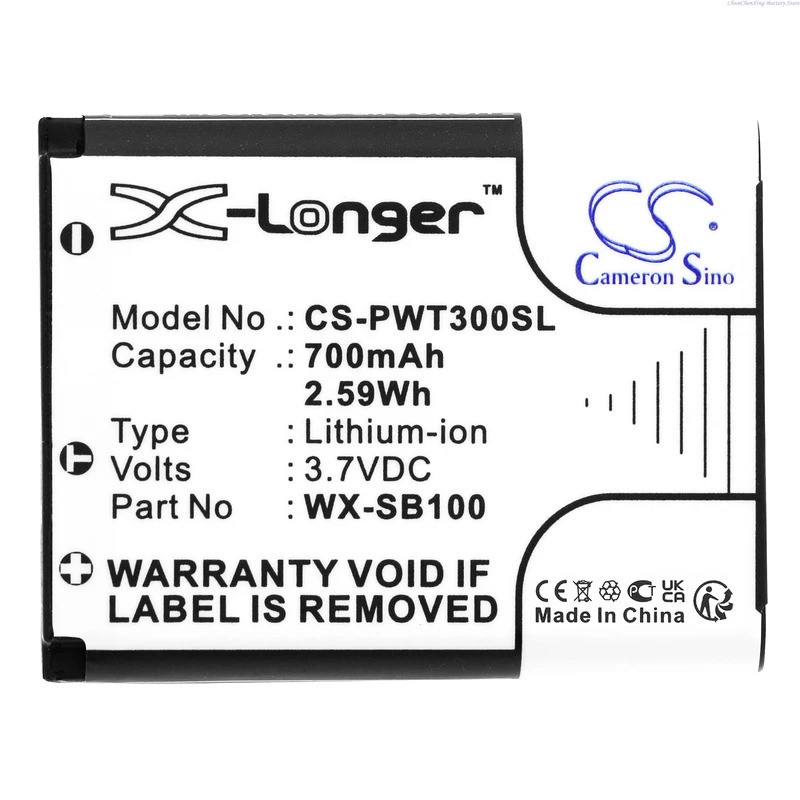 Cameron Sino 3.7V 700mAh ชุดหูฟังไร้สายแบตเตอรี่ WX-SB100 สําหรับ Panasonic Attune II HD3,WX-CH455,W