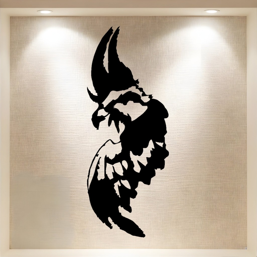 CIFbuy 2D สีดําเหล็กนกโลหะ Wall Art Decor สําหรับห้องนั่งเล่นห้องนอน