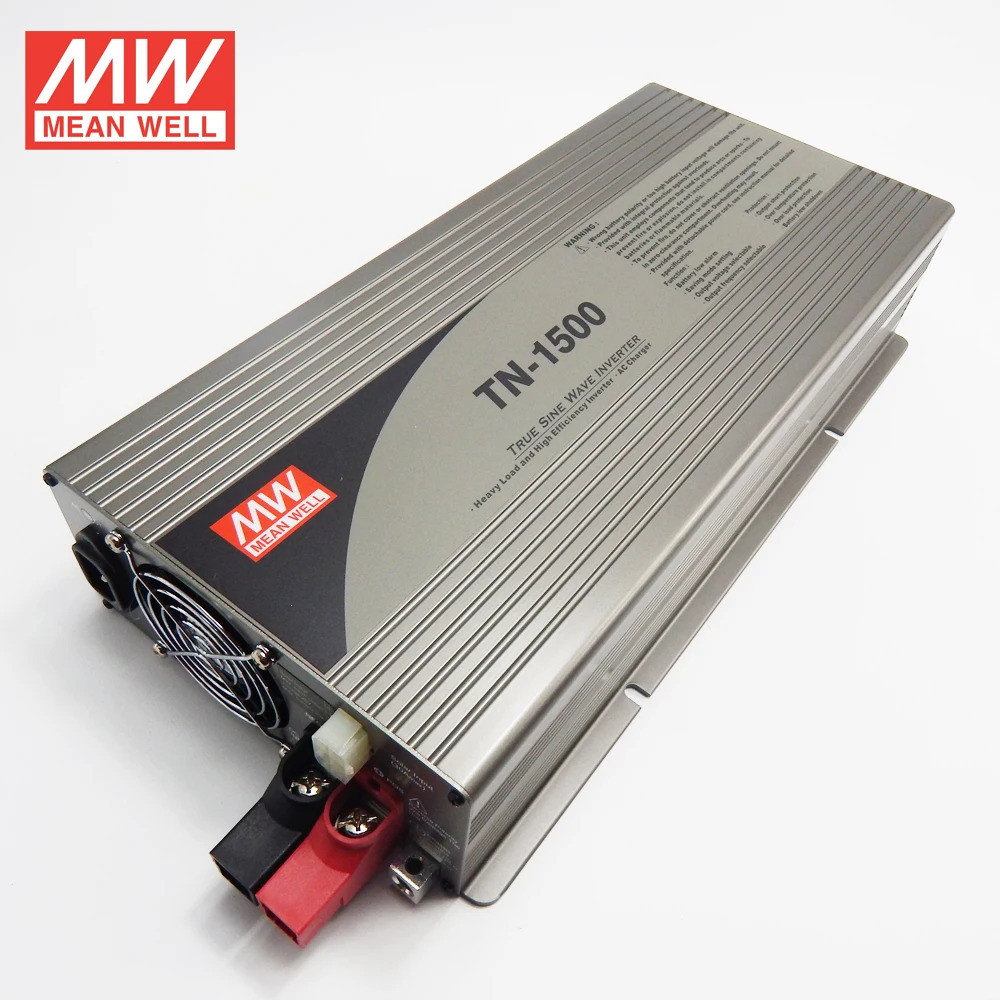 Professional MEAN WELL 1500w Pure Sine Wave Home Inverter Solar Inverter TN-1500-212B