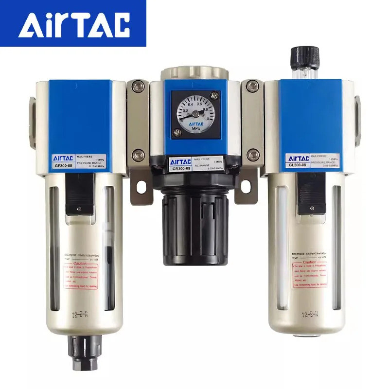 ฝีมือดี 2026 คุณภาพสูงAirTAC Original Pneumatic Triple ความดันควบคุมวาล์วกรองน้ํามัน Mist Separator 