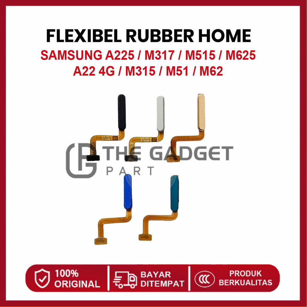 FLEXIBLE RUBBER HOME SAMSUNG A22 4G / M315 / M51 / M62 / A225 / M317 / M515 / M625 ORIGINAL