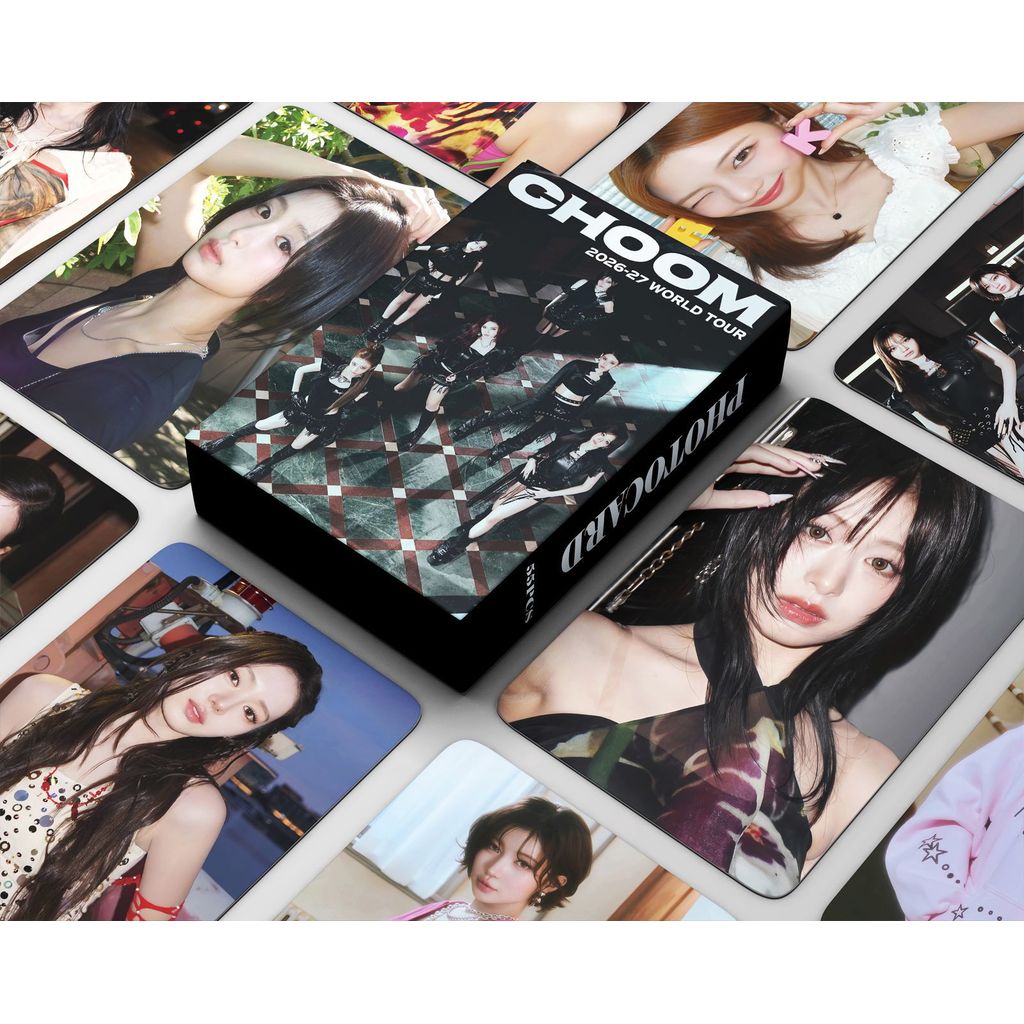 55 ชิ้น BM CHOOM การ์ด Lomo SUPA DUPA LUV PSYCHO WE GO UP ร้อนซอส HELLO MONSTIEZ MONSTERS DRIP Photocards AHYEON Parita Asa Chiquita Haram Rora Rukas คลังสินค้าพร้อม SX