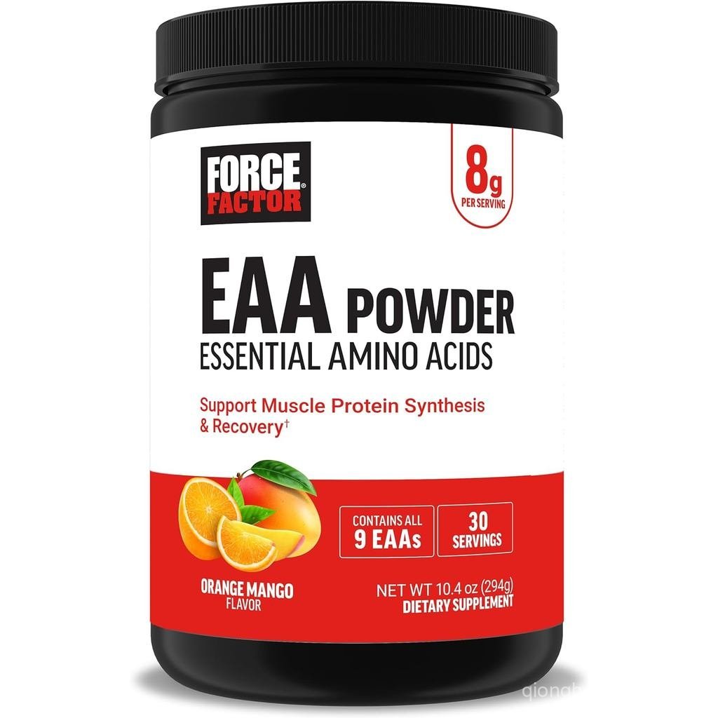 Force Factor Essential Amino Acids, Full Spectrum EAAs Amino Acids Powder, Amino Acids plement for W