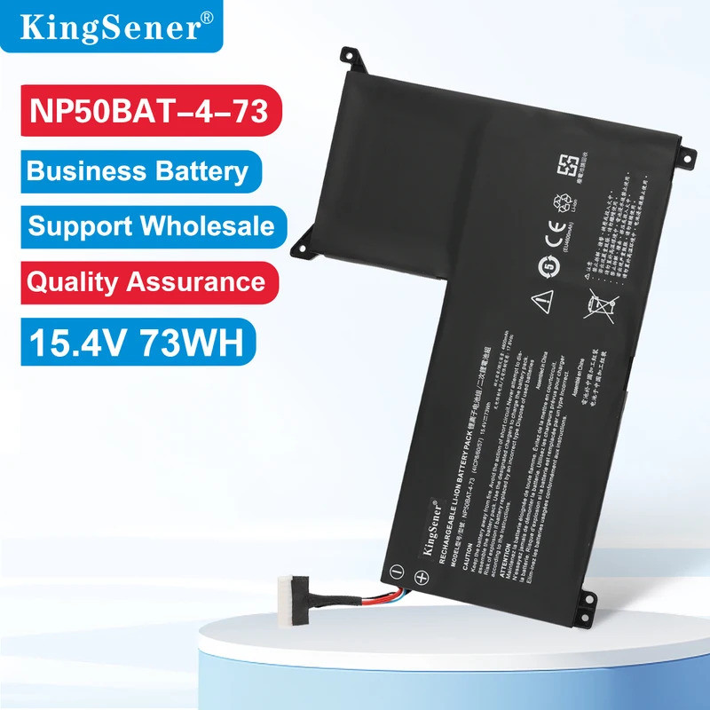 KingSener NP50BAT-4-73 แบตเตอรี่แล็ปท็อปสําหรับ HASEE TX8R7 TX8R9 TX9R7 TX9R9 สําหรับ CLEVO X15AT X1