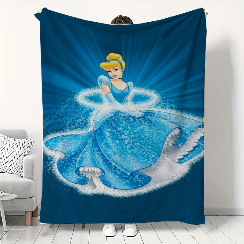 ผ้าห่มอะนิเมะรอบ ๆ Disney Princess หอพักนักเรียนเตียงทําผ้าห่มห้องเรียน Nappin