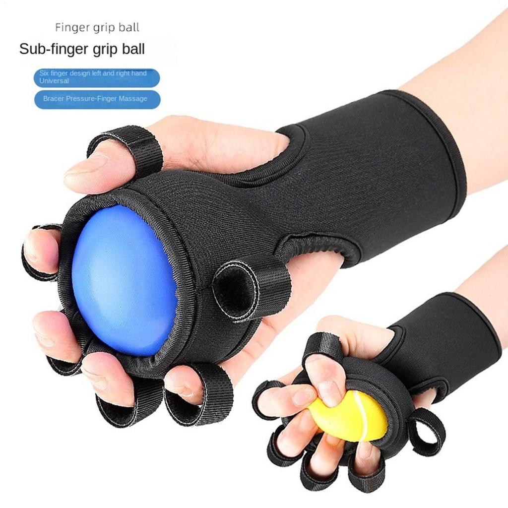 ปรับนิ้ว Gripper Power Training Hand Grip Ball พร้อมสายรัดข้อมือ Strength Exerciser Balls สําหรับผู้