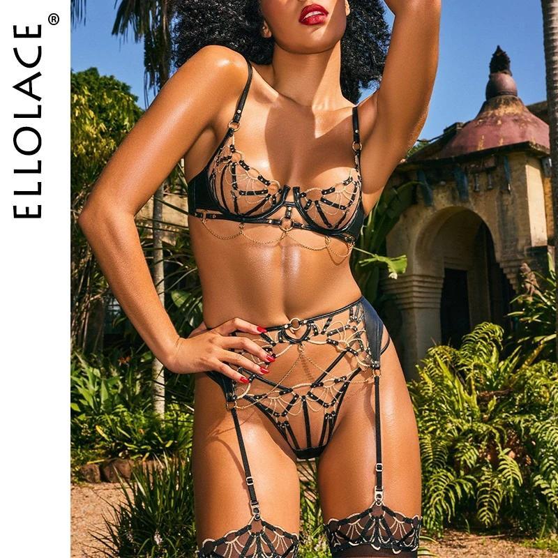 XE Ellolace Luxury Sexy Lingerie To Catch Hot Erotic Customes Sexy Female Complete Daring Lace Adult