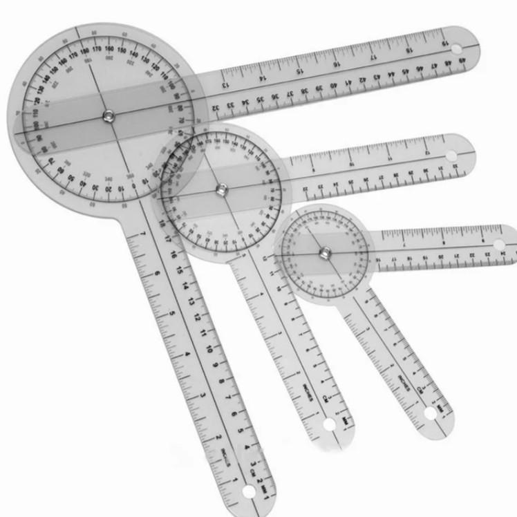 โกนิโอมิเตอร์ ไม้บรรทัด วัดองศา Goniometer ไม้บรรทัดกระดูก ไม้บรรทัดนิ้วมือ ไม้บรรทัดมุมมุม