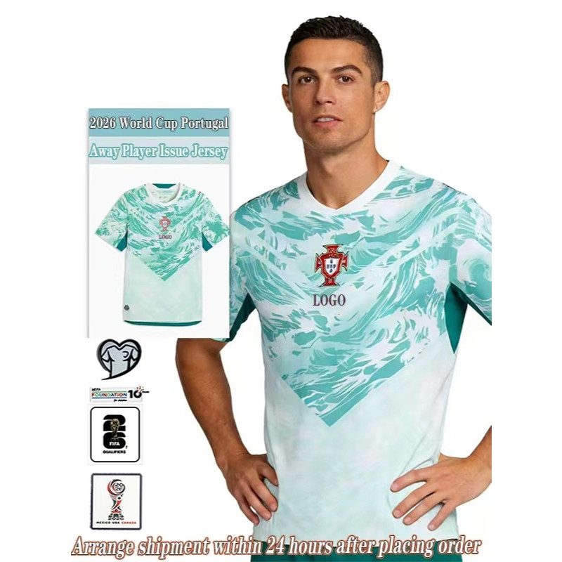 Player Issue & Player EditionPortugal Football Short Sleeve 2026-27 Portugal Away Adutls Football Jersey 2026 World Cup Portugal National Team Players Ronaldo B.Fe