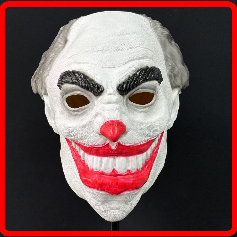 เมดิเตอร์เรเนียน Joker Ha คอสเพลย์ยาง riifying และตลก Joker ชุดหูฟัง Stage Dress uprude